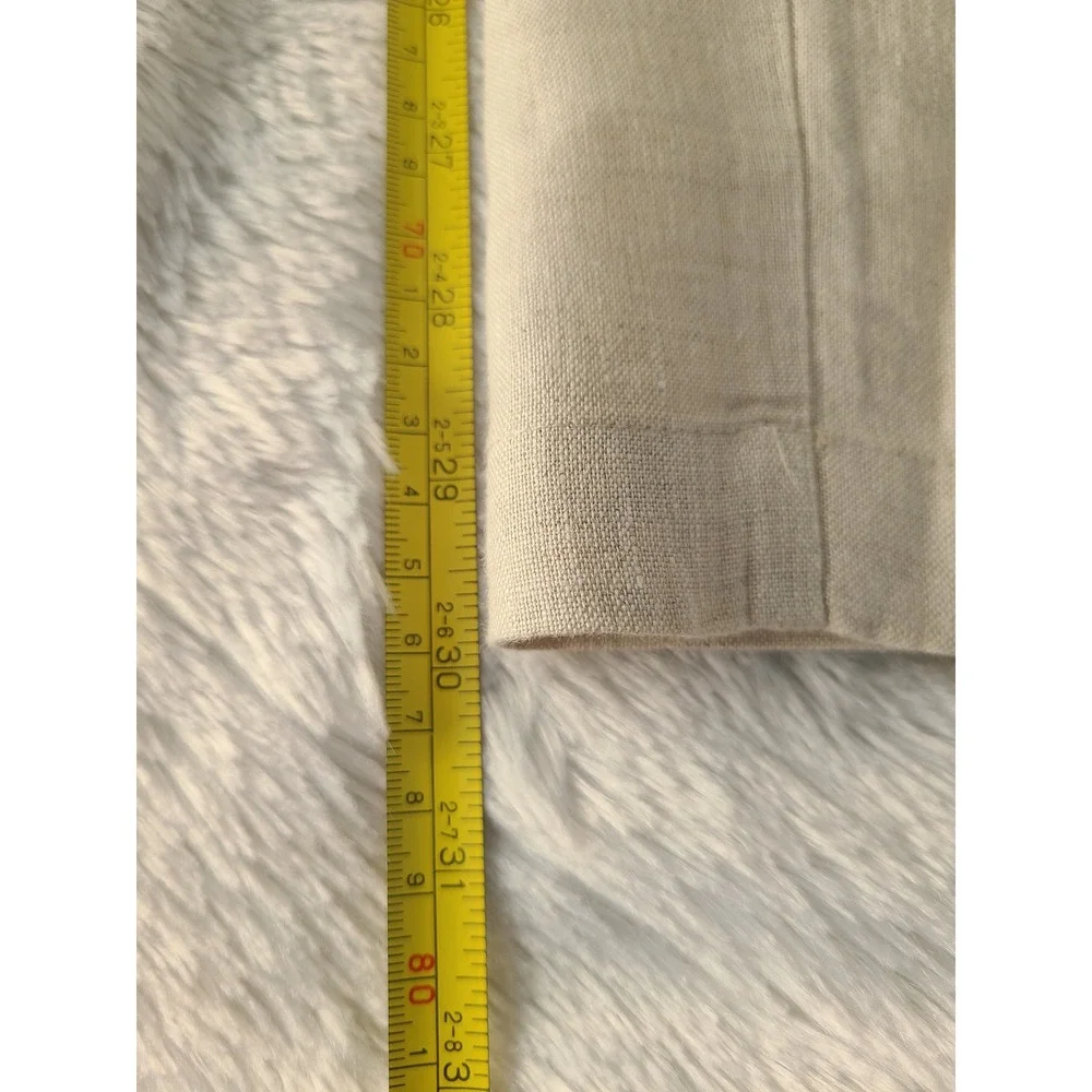 Tasso Elba Island Mens XL Beige 100% Linen Drawstring Straight Leg Pants SP17